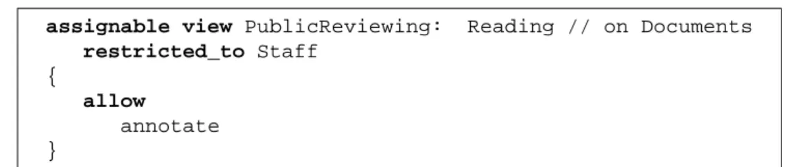 Figure 4.10: An assignable view.