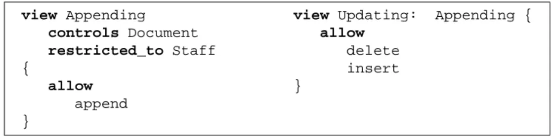 Figure 4.5: View extension.