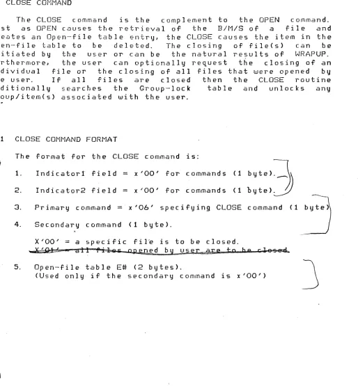table entry, deleted. or can be 