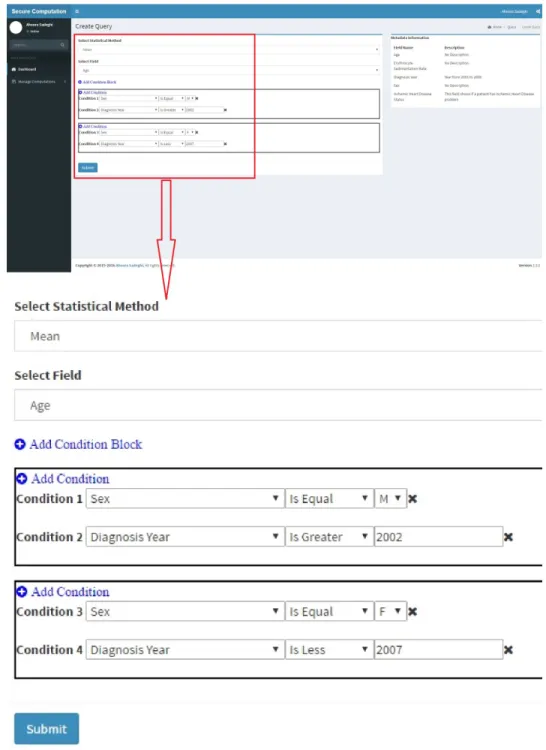 Figure 9: Mean Query Page