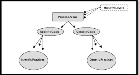 Figure 2.7: Maturity Levels, Generic and Specific Goals [8]
