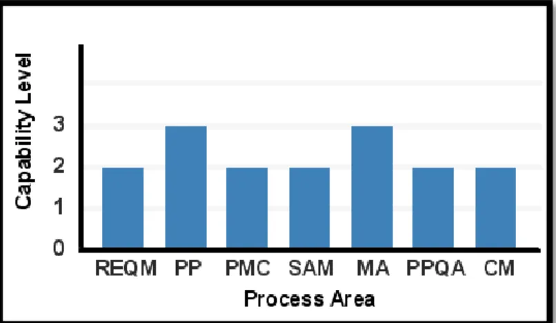 Figure 2.8: Capability Levels and Process Areas +