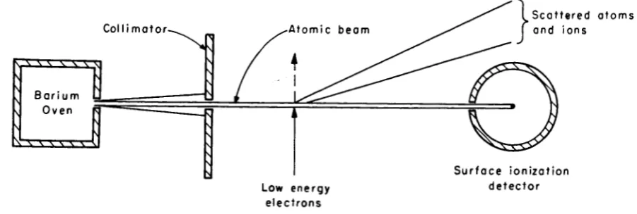 Figure 2.2. Schematic of the Apparatus for the Study of the Electron Scattering from Barium Atoms
