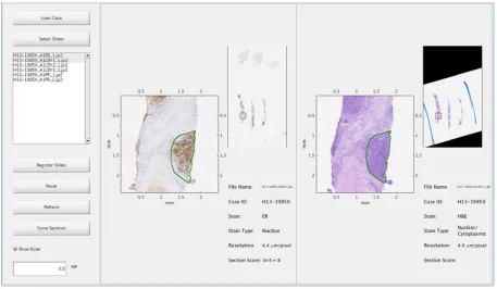 Figure 1. A screenshot of the Hyper-Stain Inspector software. The left panel contains the controls for various field for closer inspection