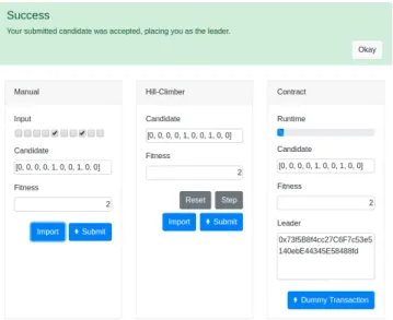 Fig. 3. A screenshot of the front-end for the prototype of DOpt.