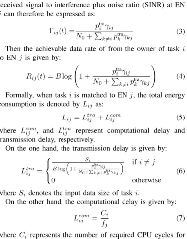 Figure 1. System model for the uplink transmission in MEC architectures