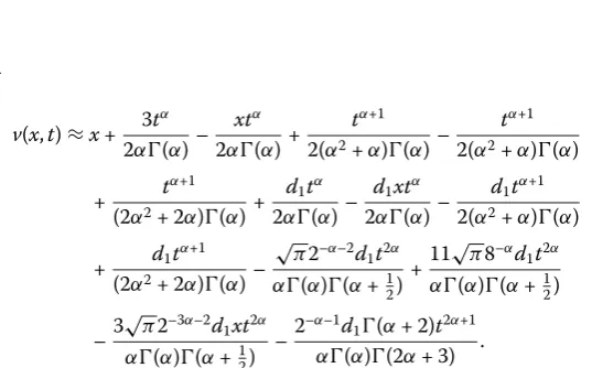 Table 5 Exact and approximate result of Test example 4.5