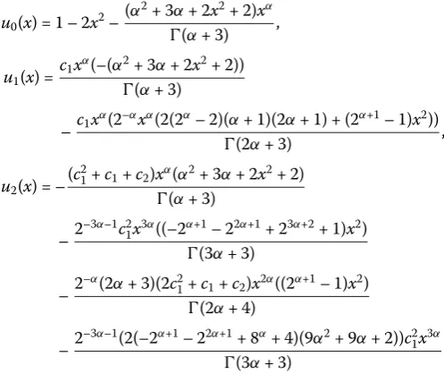 Table 1 Exact and approximate result of Test example 4.1 with various values of α
