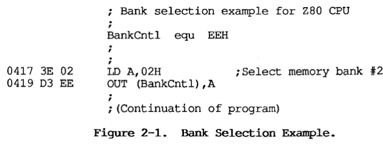 Figure 2-1. Bank Selection Example. 