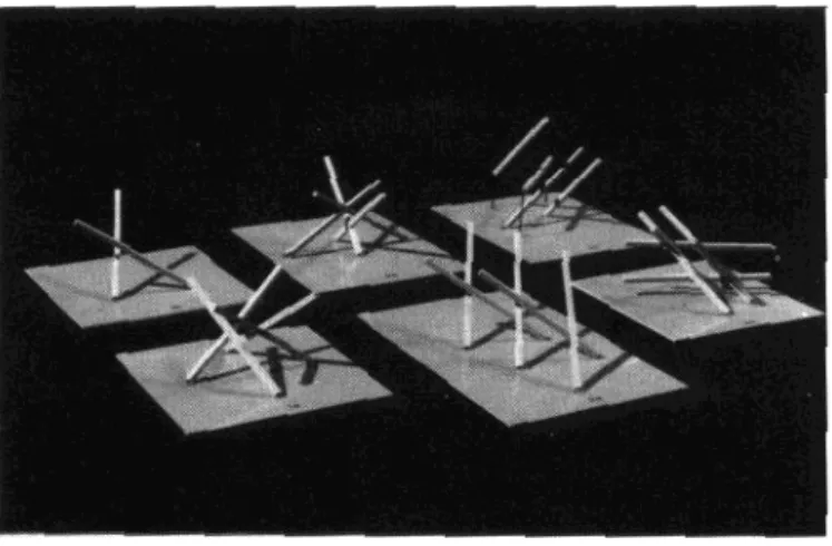 Figure  5.  Designs  generated  by  basic  grammars  determined  from  a  spatial  relation  between  two separated pillars (Djordje Krstic).