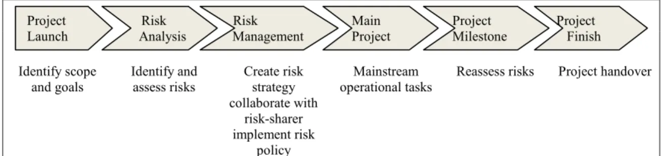 Figure 1. Project Life Cycles with Risk Handling 