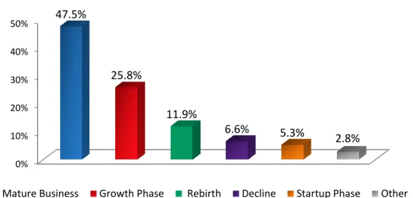 Figure 15: Which of the following best describes your organization's current business  developmental phase? 