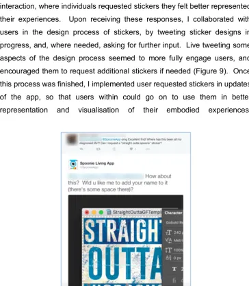 Figure 7. Twitter: Call-and-response sticker collaboration. 