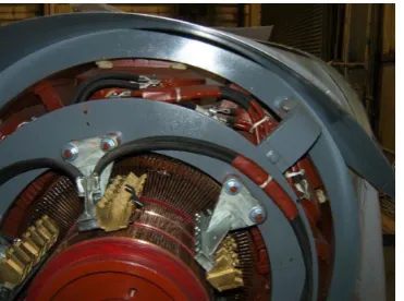 Figure 2.4 shows the mechanical commutator of a typical brush commutated dc