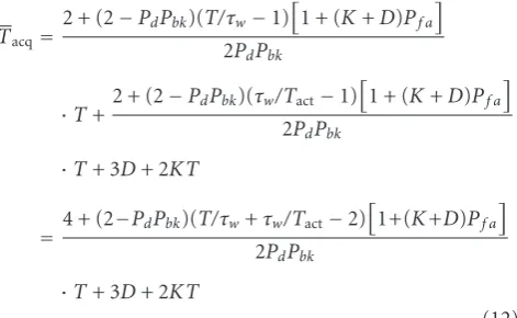 Figure 9 is the comparison among the simulations ofacquisition time and the analysis for single-step and two-step pulse master synchronization