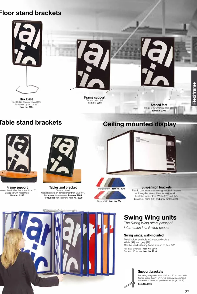Table stand brackets