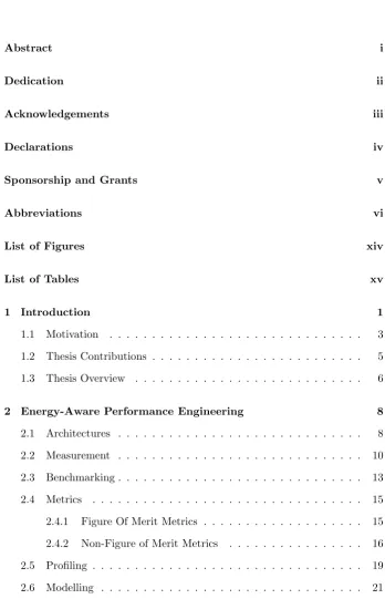 Figure Of Merit Metrics . . . . . . . . . . . . . . . . . . .