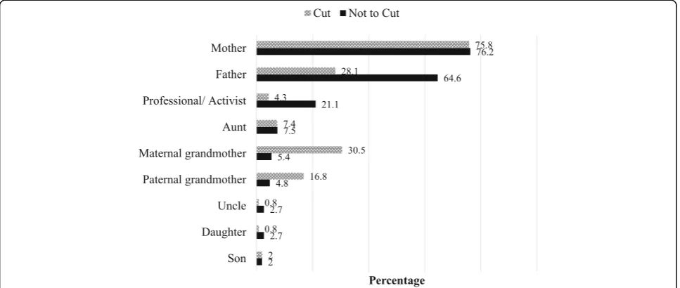 Fig. 1 People involved in household’s FGM/C-related decision making