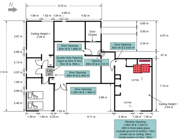 Figure 2.  Floor plan of acquired structure 