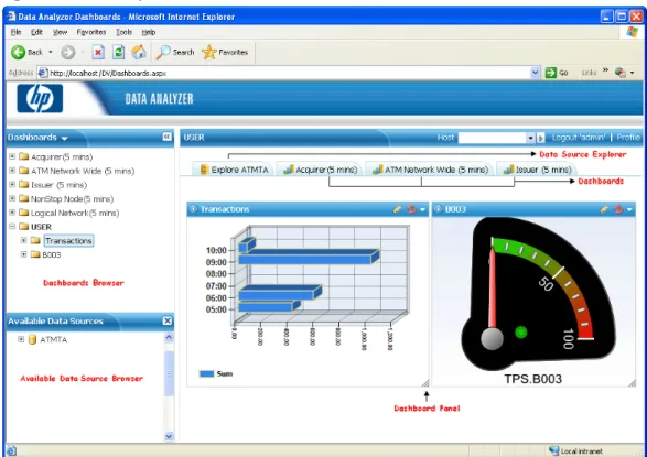 Figure 4-1 Data Analyzer Web Interface 