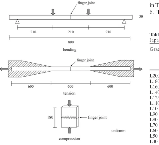 Fig. 1. Setups for various experiments on lamina