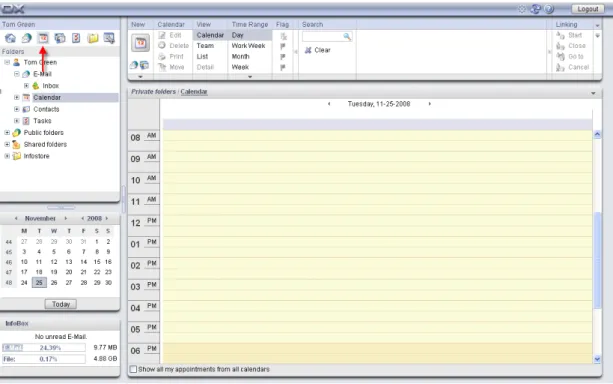 Figure 4.1. The Calendar Module
