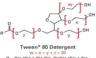 Figure 2.10: The structure of TWEEN 80 surfactant 