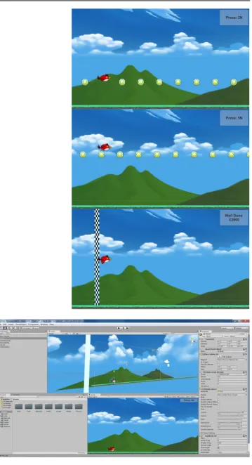 Fig. 9 A game-based trainingapproach is proposed by thisexperiment to help usersimprove their pressuresensitivity by controlling aﬂying bird that soars higherbased on the amount of pressureapplied by the index ﬁnger ofthe user