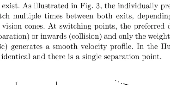 Fig. 2.Illustration of path optimization mechanism in 1D: a pedestrian located at x0 computesand compares the cost potential φL, φR of left vs