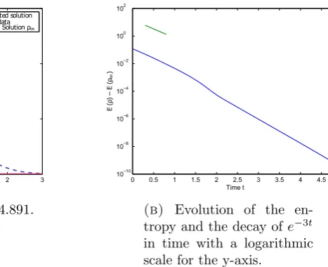 Figure 6. Solution of the aggregation equation with potential (16) (a = 2,