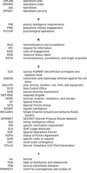table of distribution and allowances tactical tactical exploitation battalion 