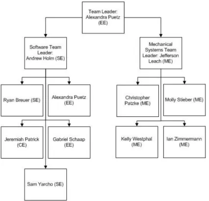 Figure 1: Team Structure Diagram