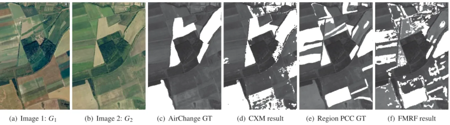 Figure 7: Qualitative comparison of the CXM and FMRF methods and the two di ﬀerent GT types on the Forest data sample.