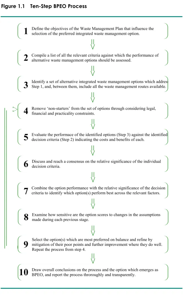 Figure 1.1 Ten-Step BPEO Process