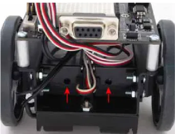 Figure 2.5:  SumoBot Servo Adjustment Ports 