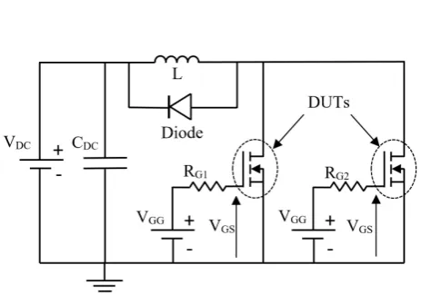 Fig. 2.  This shows the picture of the experimental set-up with [1] Power Supply. [2] Test Chamber