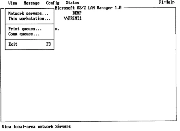 Figure 2-3. View Menu 