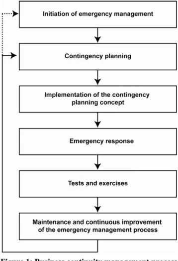 Figure 1: Business continuity management process