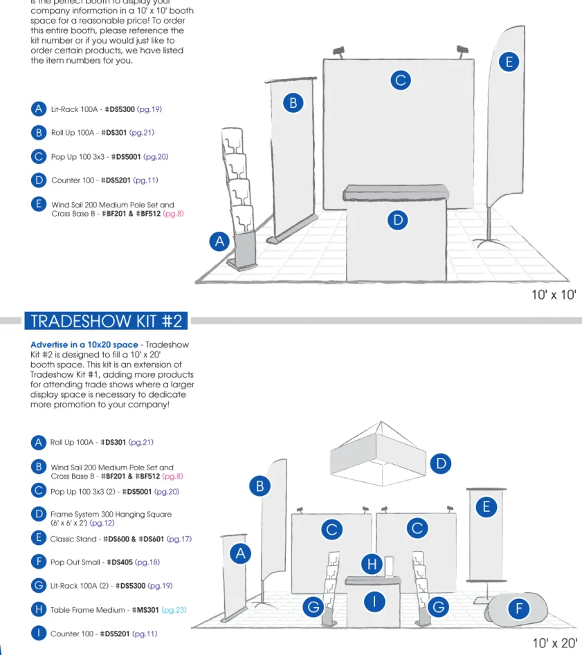 Table Frame Medium - #MS301 (pg.23)Lit-Rack 100A (2) - #DS5300 (pg.19)