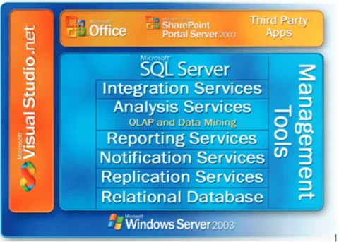 FIGURE 2.2 THE MICROSOFT DATA PLATFORM 