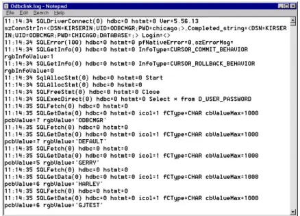 Figure 11 Server Window in MBF Console 