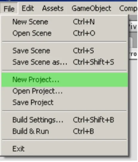 Figure 3-1 New Project