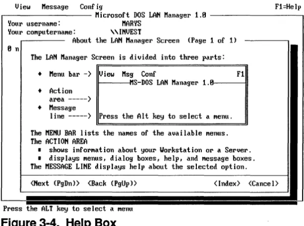 Figure 3-4. Help Box 