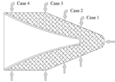 Figure 6. Final CTH model of the dual detonator hemispherical liner.  