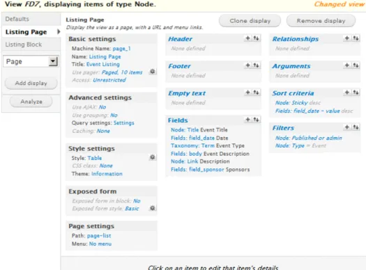 Figure D-2. Full-page view configuration settings 