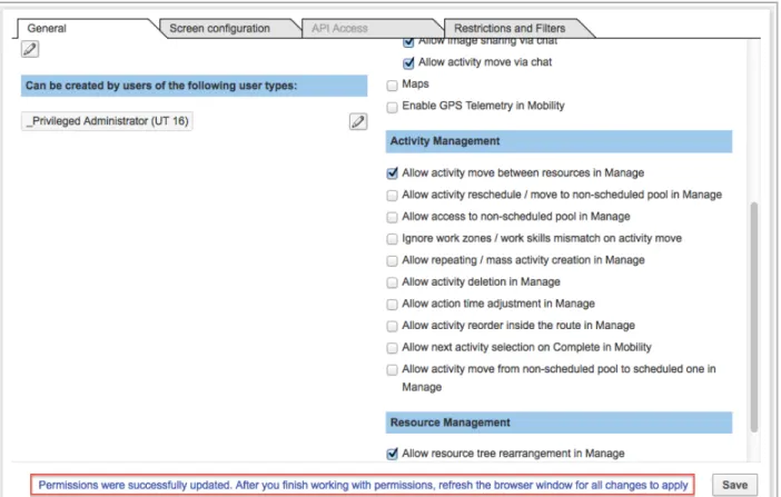 Figure 15: Window refresh message