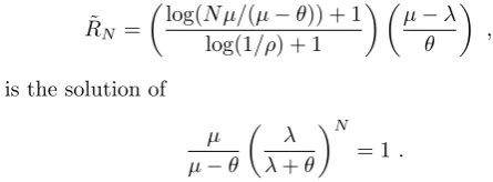 Fig. 10 Multipath routing reduces the average batch response time when R˜N < 1; smallerR˜N corresponds to larger reductions