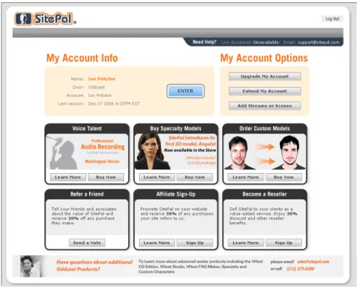 Figure 2 - Account Home page  4.  Click Enter. 