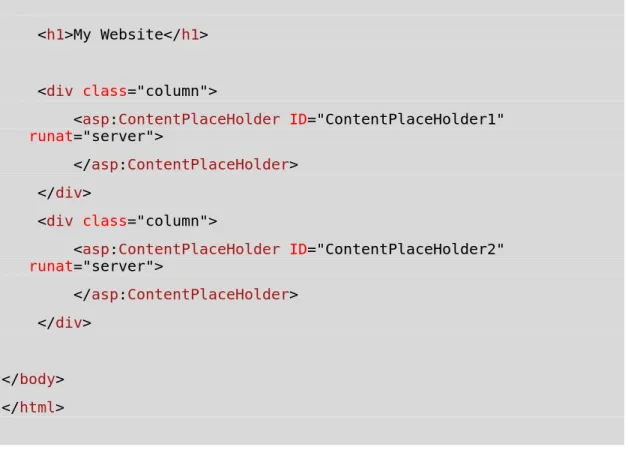 Figure 2 – Previewing a master page in the designer 
