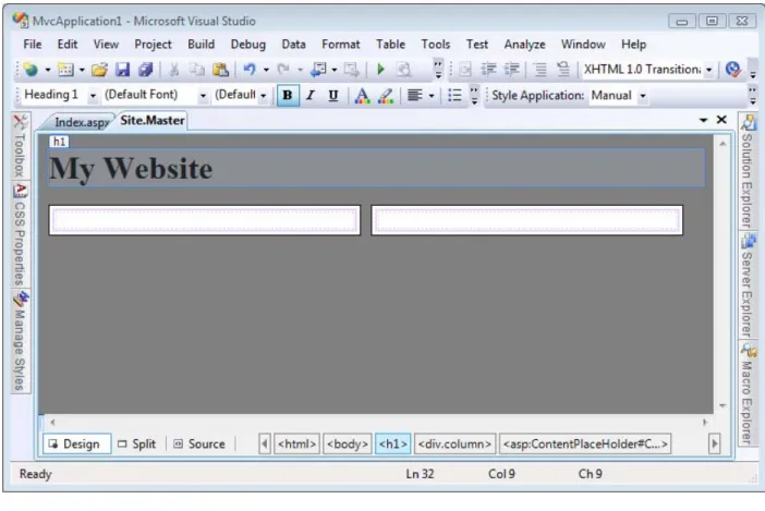 Figure 3 – Adding a view content page 